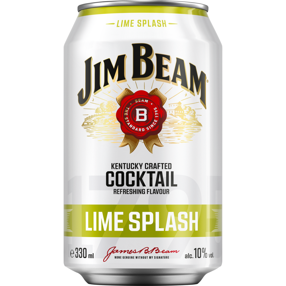 Jim Beam Kentucky Crafted Cocktail Lime Splash 330ml
