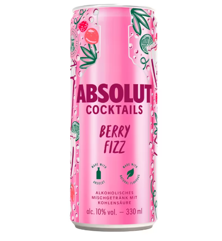 Absolut Cocktails Berry Fizz 0,33l