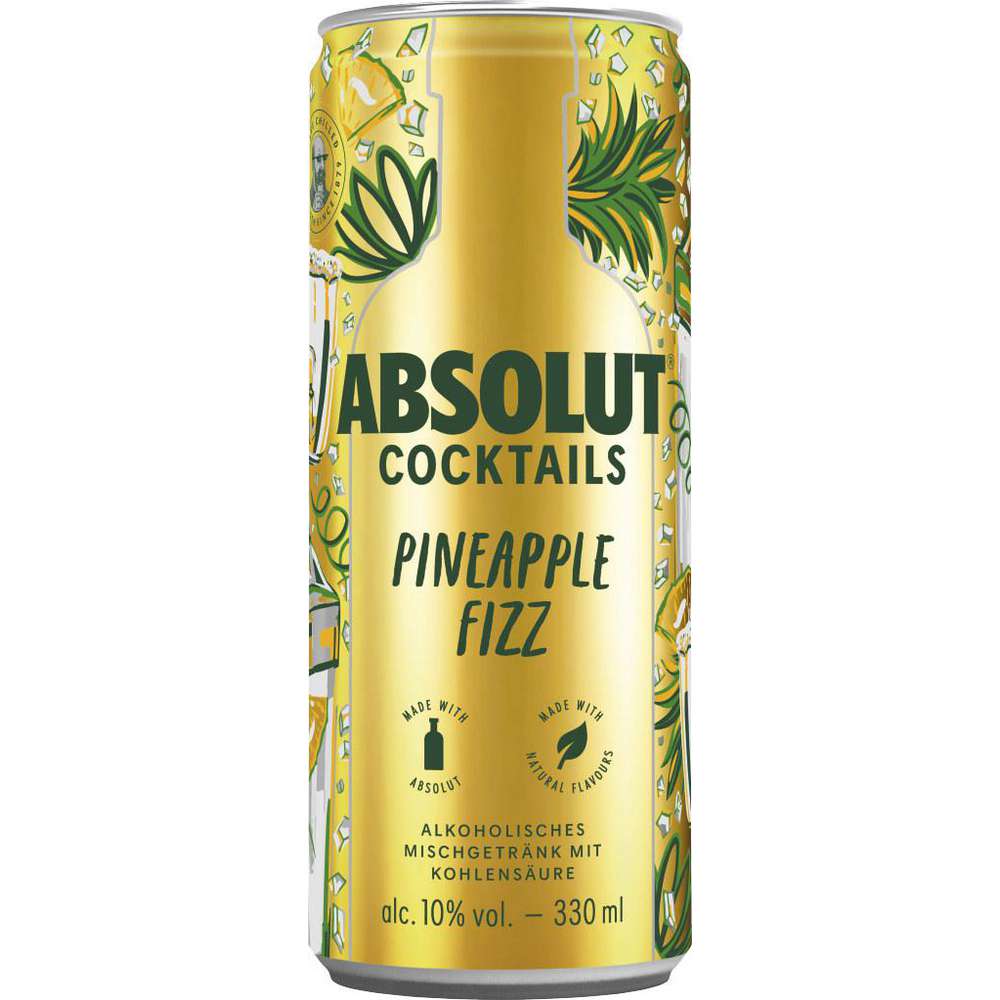 Absolut Cocktails Pineapple Fizz 0,33l