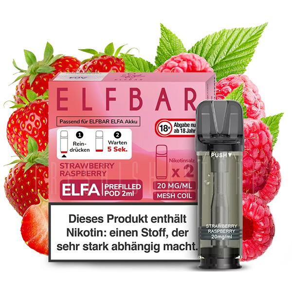 Elfbar Elfa Strawberry Raspberry Pod 2er