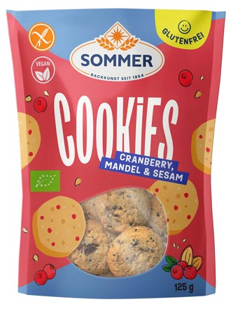 Cookies Cranberry Mandel und Sesam 125g