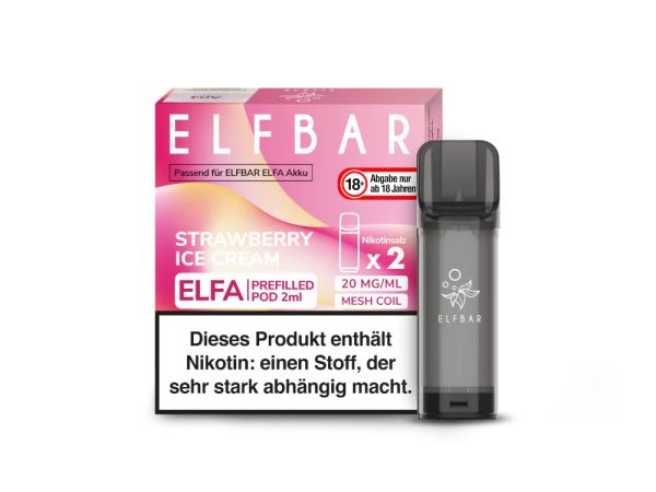 Elfbar Elfa Strawberry Ice Cream Pod 2er
